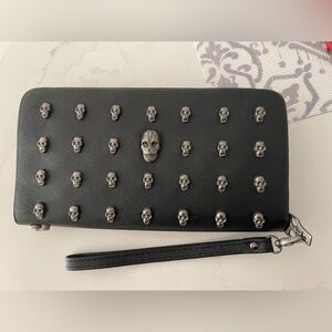 Thomas Wylde Wallet with Skull Accents